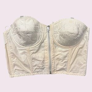 Vintage cream bustier